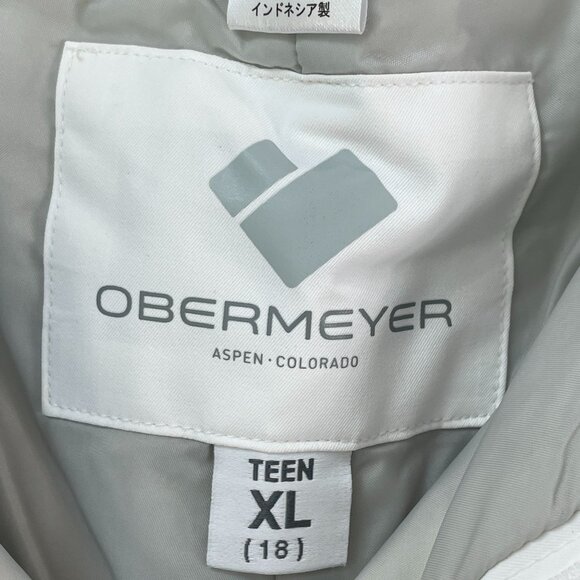 NEW Obermeyer Teen Girls XL Brooke White Snow Pants Ski Snowboard Insulated - Picture 3 of 14